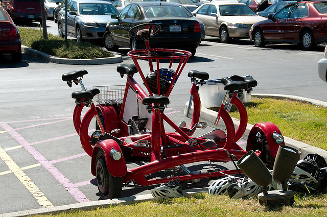 Bicicleta Google representando el Trabajo en Equipo
